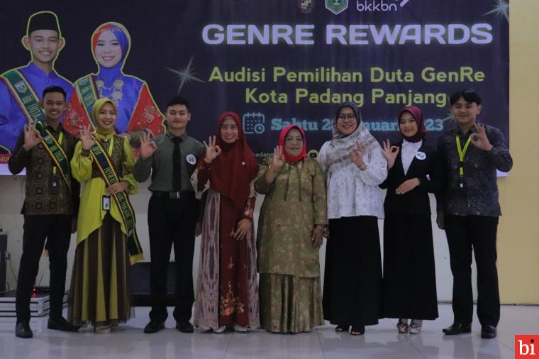 Sebanyak 127 siswa tingkat SLTA dan mahasiswa se-Kota Padang Panjang ikuti Audisi Pemilihan Duta Generasi Berencana (GenRe) 2023, di Auditorium Mifan, Sabtu (28/1). IST