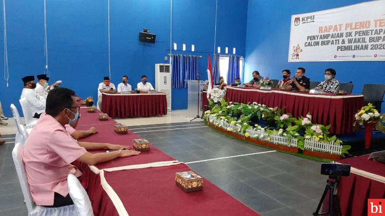 Ditetapkan KPU, Lima Paslon Bupati dan Wakil Bupati Siap 'Bertarung' di Pilkada Sijunjung