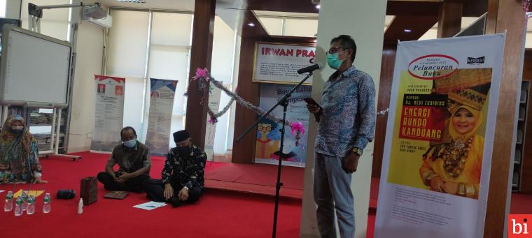 Gubernur Sumbar, Prof Dr Irwan Prayitno, dalam sambutanya saat launching IP Corner Sabtu (4/9/2021). IST
