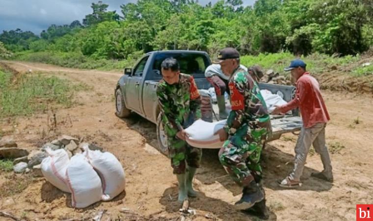 Tentara Manunggal Membangun Desa (TMMD) ke-116, jajaran personel Kodim 0319 Mentawai mulai bergerak ke lokasi untuk melakukan berbagai persiapan jelang TMMD. IST
