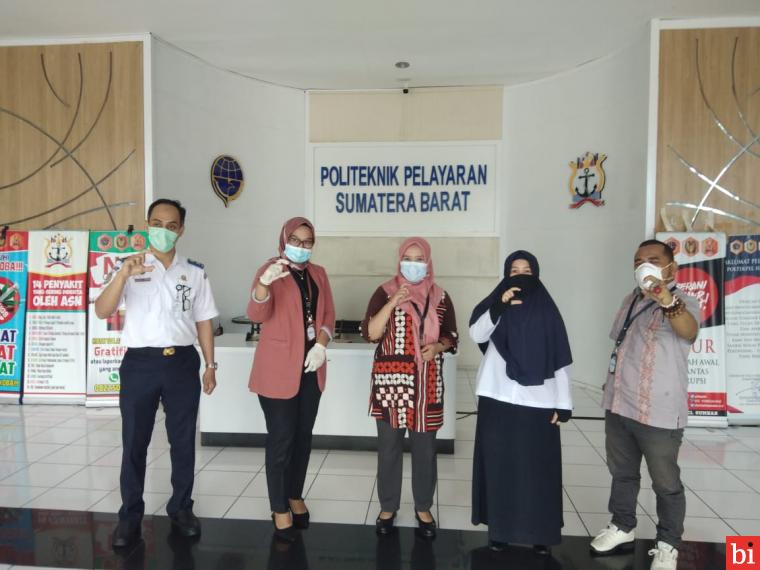 Tim Visitasi KI Simbar ke Poltek Pelayaran dalam rangka penilaian tahapan faktual dan 5K, Kamis 15/10 di Padang Pariaman. (foto: dok/kisb)