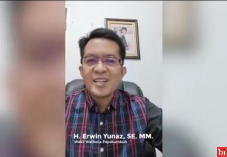 Dinyatakan Positif Covid-19, dalam cuplikan vidio singkatnya Wakil Wali Kota Payakumbuh Erwin Yunasz  imbau masyarakat untuk tidak panik