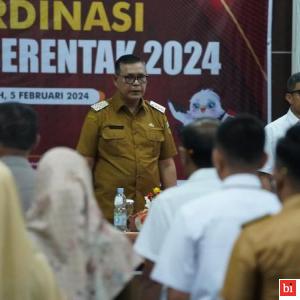 Bupati Solok Capt. H. Epyardi Asda Buka Rakor Pemilu 2024