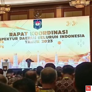 Inspektur Daerah Kabupaten Pesisir Selatan Hadiri Rapat Koordinasi Inspektur Daerah Seluruh Indonesia
