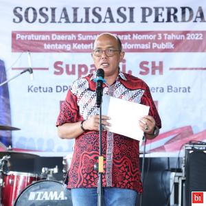 Ketua DPRD Sumbar Sosialisasikan Perda Nomor 3 Tahun 2022 di Payakumbuh