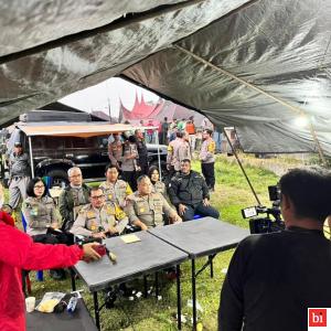 Polda Sumbar Dirikan Posko Media Center Erupsi Gunung Marapi Sumatera Barat